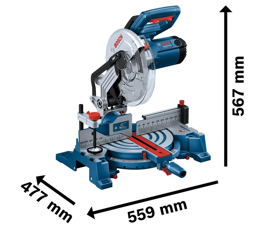 Fierăstrău  circular staționar BOSCH GCM 254 1750w 254mm photo 0