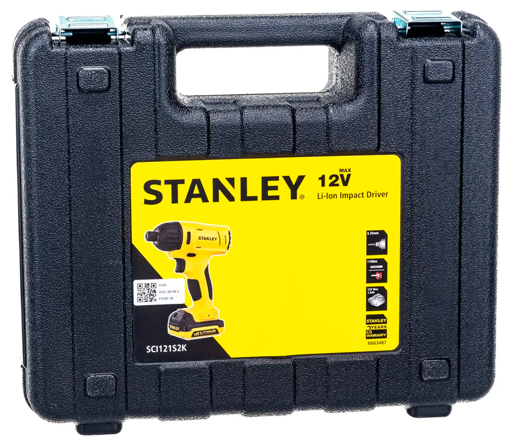 Șurubelnița cu acumulator сu impact (fără bat.) STANLEY SCI121S2K 18V 2Ah photo 3