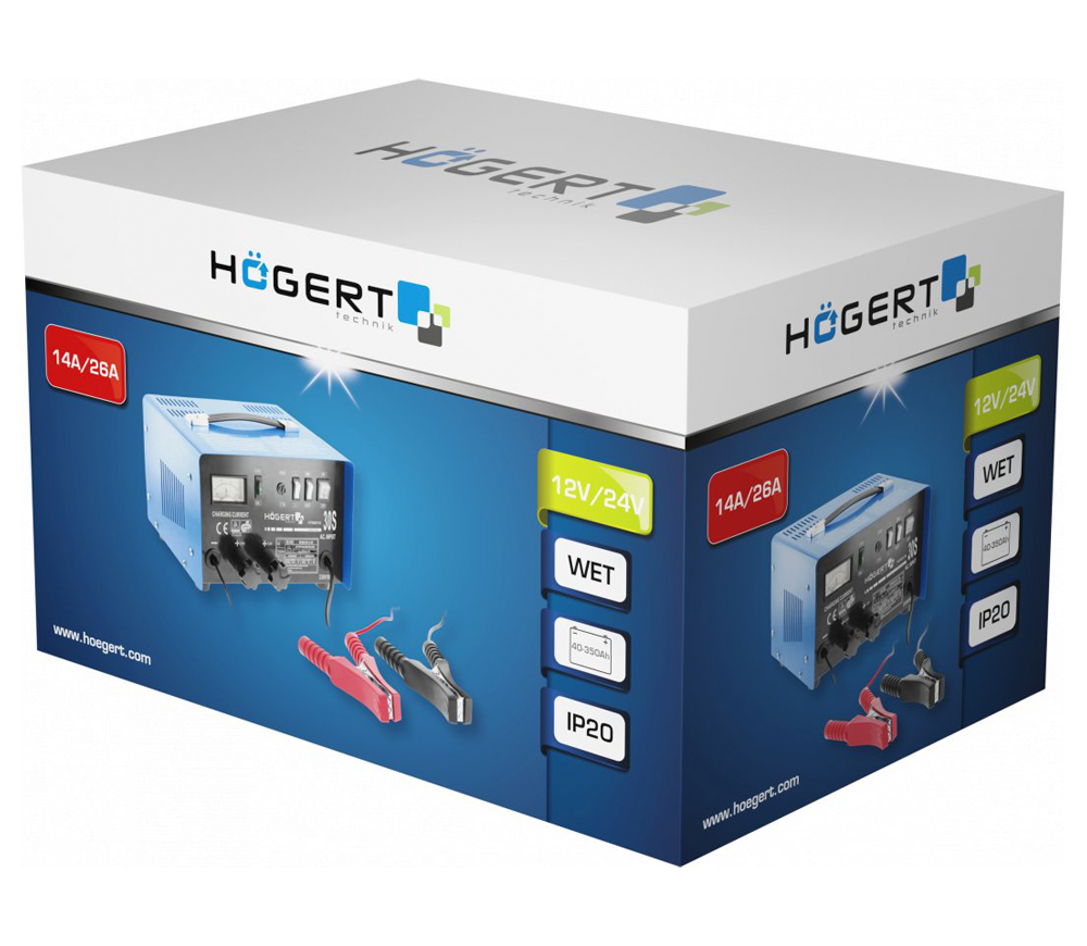 Incarcator acumlator HOEGERT HT8G616 26A 12/24V photo 0