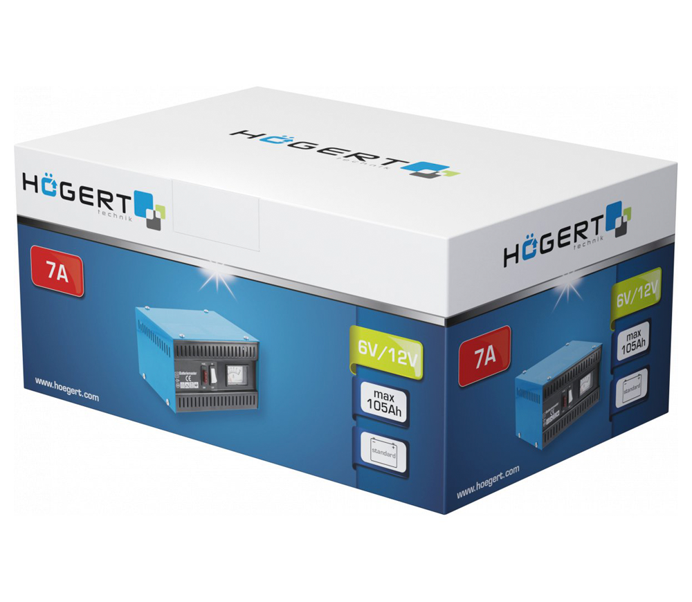 Incarcator acumlator HOEGERT HT8G611 7A 6/12V photo 0