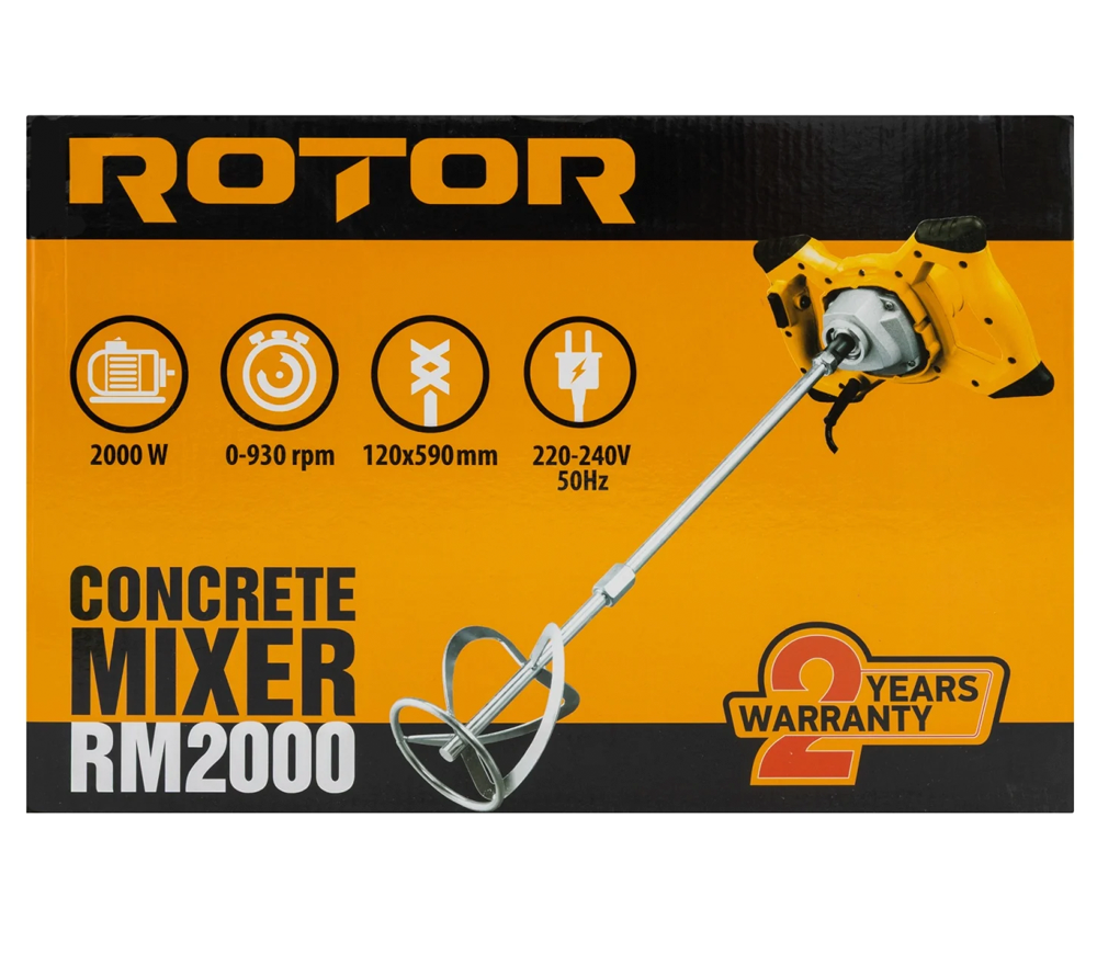 Mașină de amestecat mortar ROTOR RM2000 2000w photo 6