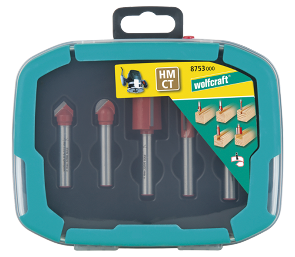 Set freze deget TCT Wolfcraft 8753000 6/12.5mm photo 3