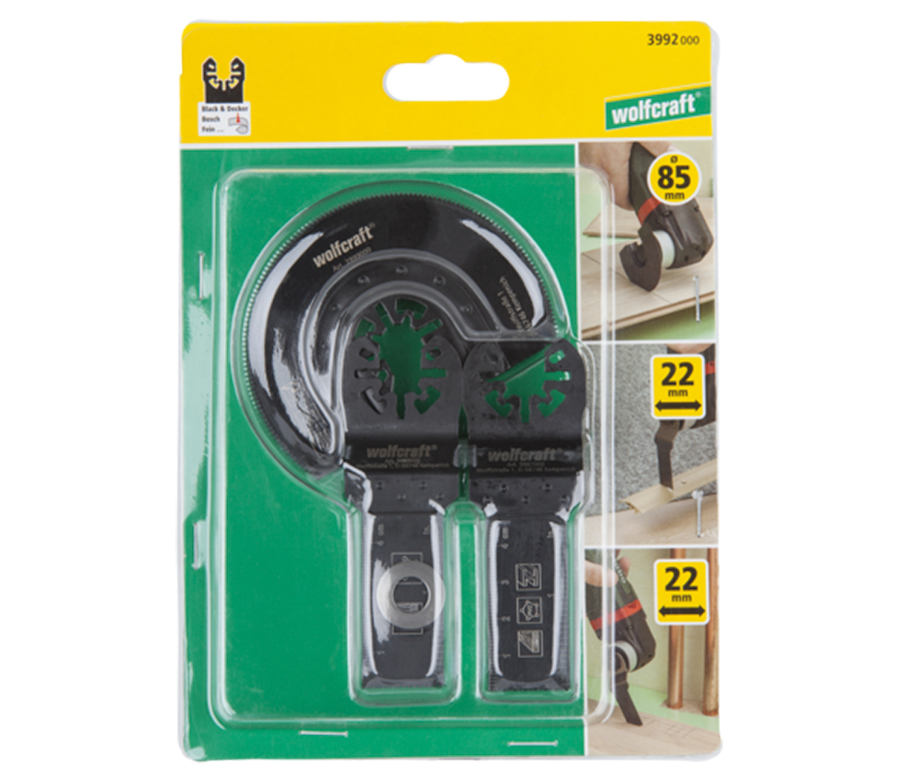 Set pânze multifuncționale Wolfcraft 3992000  Lemn/Plastic/Metal photo 3
