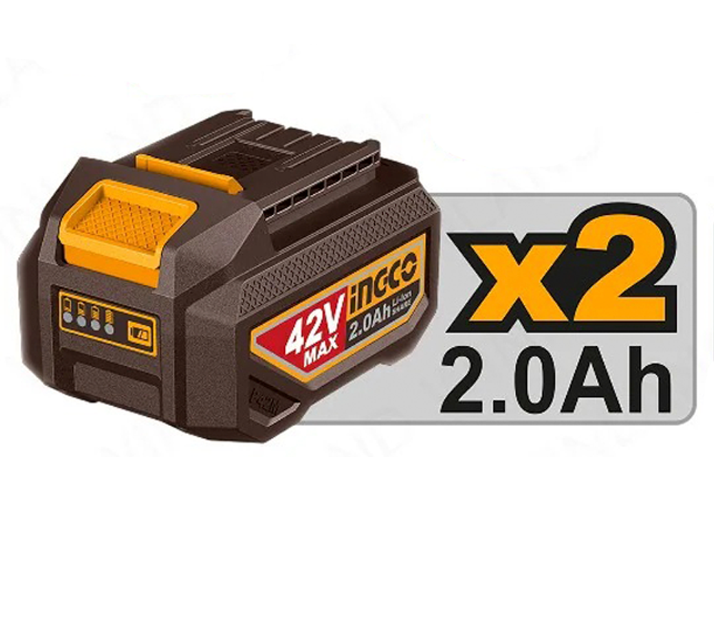 Перфоратор аккумуляторный INGCO CRHLI422682 2.5Дж 42В 2.5Ач photo 0
