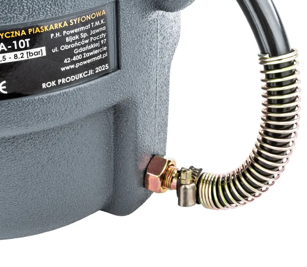 Aparat de sablat pneumatic tip sifon POWERMAT PM-PIA-10T 4/5/6/7mm 8.2bar photo 2