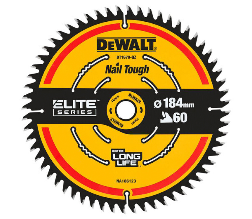 Пильный диск DEWALT DT1670-QZ 184мм 1.65мм Дерево photo