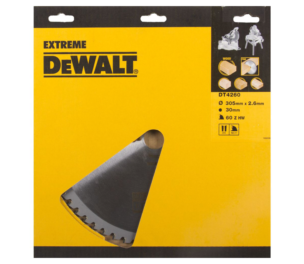 Disc pentru fierastrau electric DEWALT DT4260 305mm 1.8mm Lemn photo 0