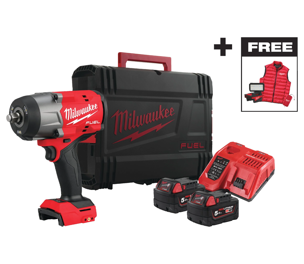 Mașină de înșurubat cu impact cu acumulator MILWAUKEE M18 FHIWF2F12MC-502X 18V 5Ah 2034Nm photo