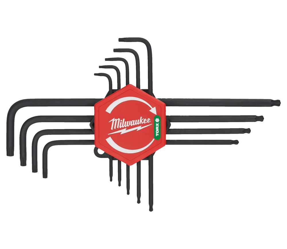 Set 9 chei Torx în formă de L MILWAUKEE 4932492693 T8-T40 photo 0
