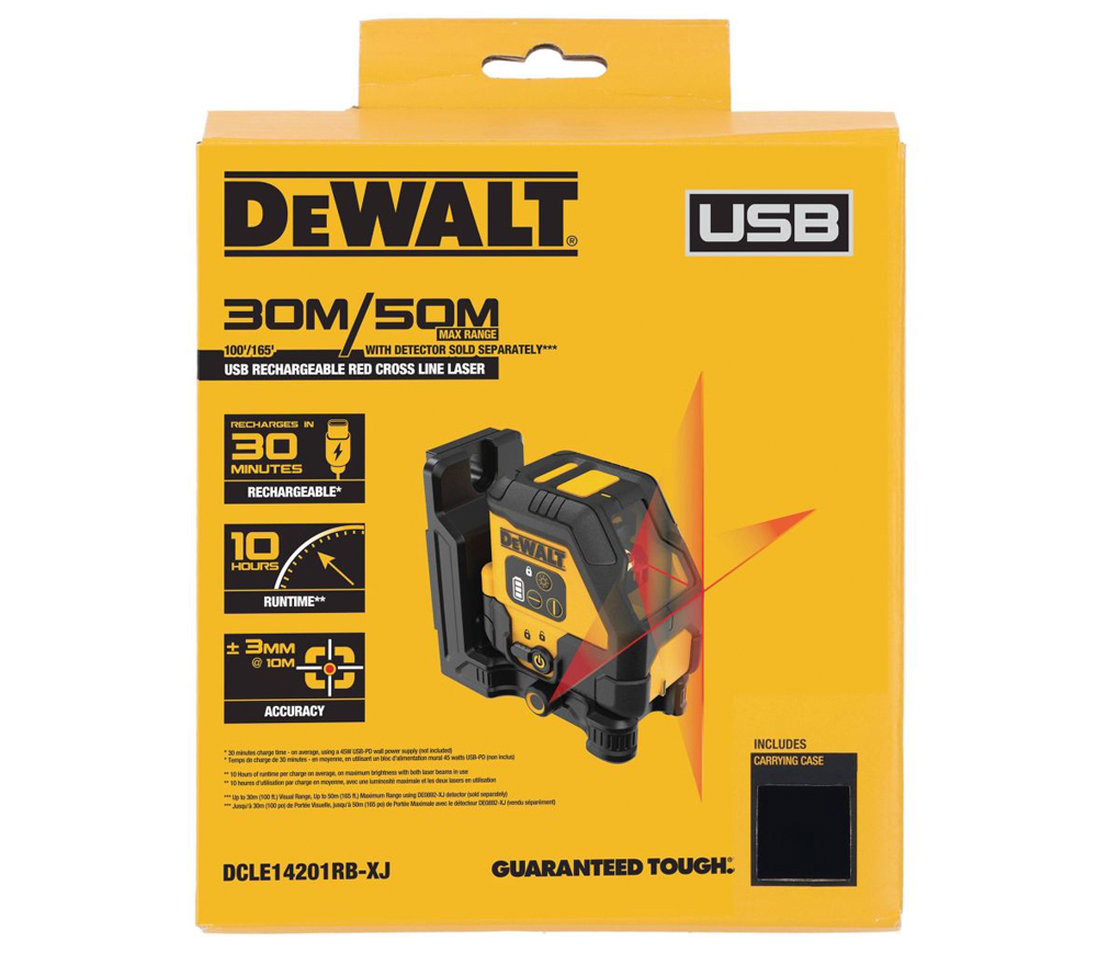 Лазерный уровень DEWALT  DCLE14201RB-XJ 2луча 30m photo 6