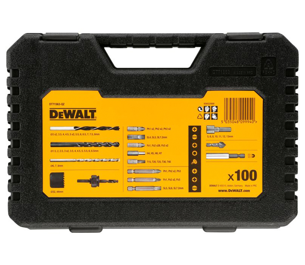 Set de burghie și biți DEWALT DT71563-QZ 1.5-8mm Oțel photo 5