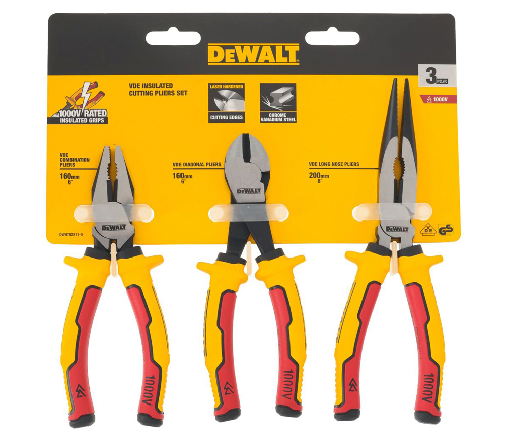 Set de clești și tăietori VDE DEWALT DWHT82811-0 160-200mm photo 3