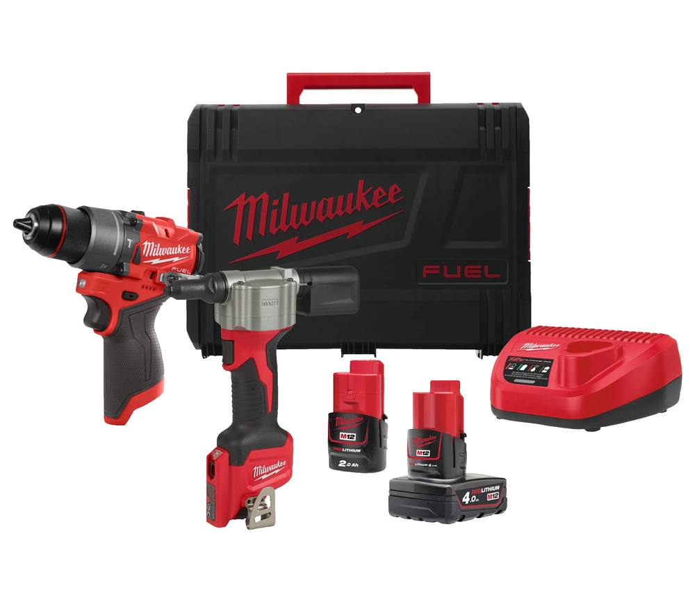 Set de unelte cu acumulator MILWAUKEE M12 FPP2D2-422X photo