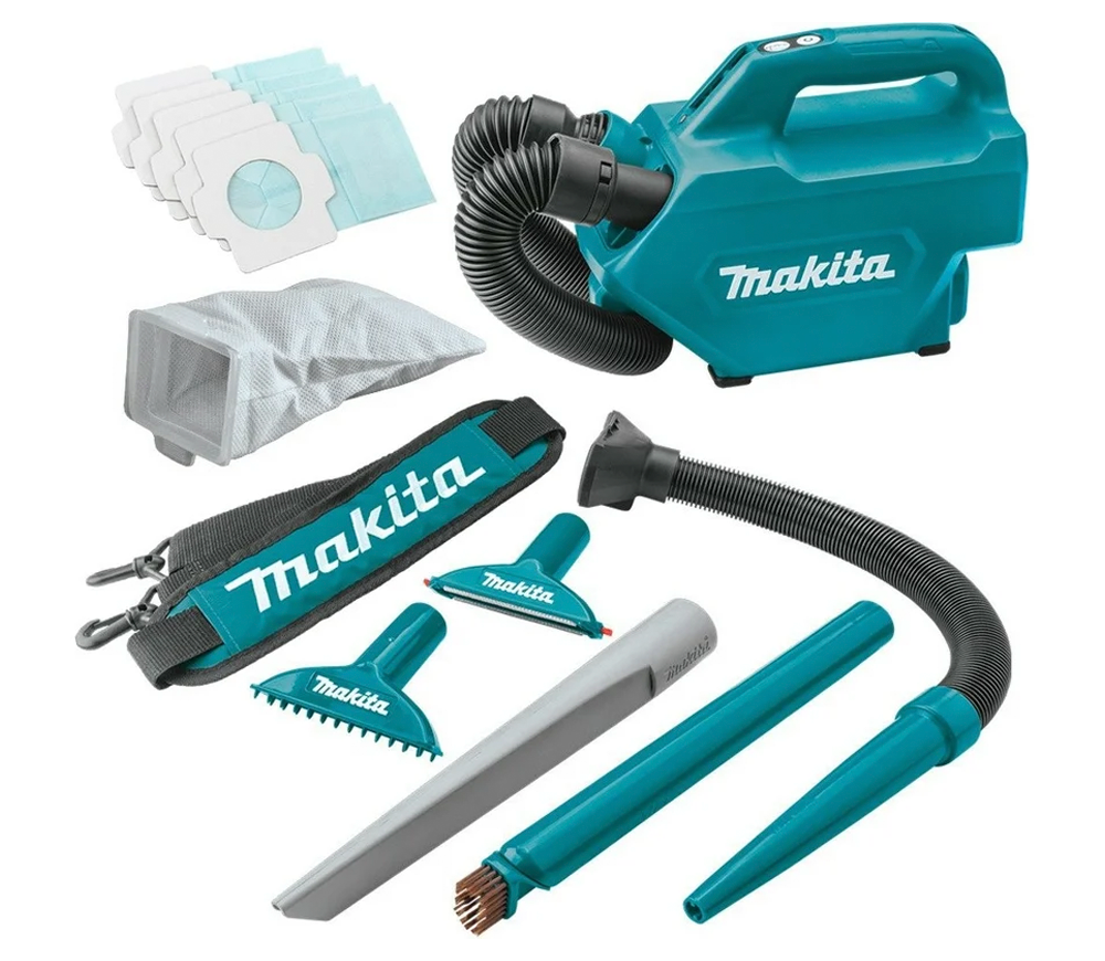 Aspirator industrial cu accumulator MAKITA 18V 2Ah CL121DWA 46mbar 0.5L photo 1