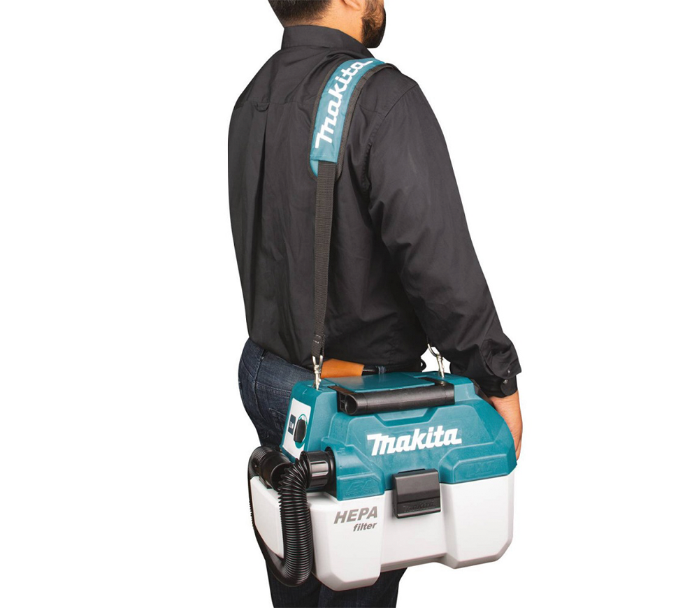 Aspirator industrial cu accumulator (fără bat) MAKITA 18V DVC750LZ 67mbar 7.5L photo 4