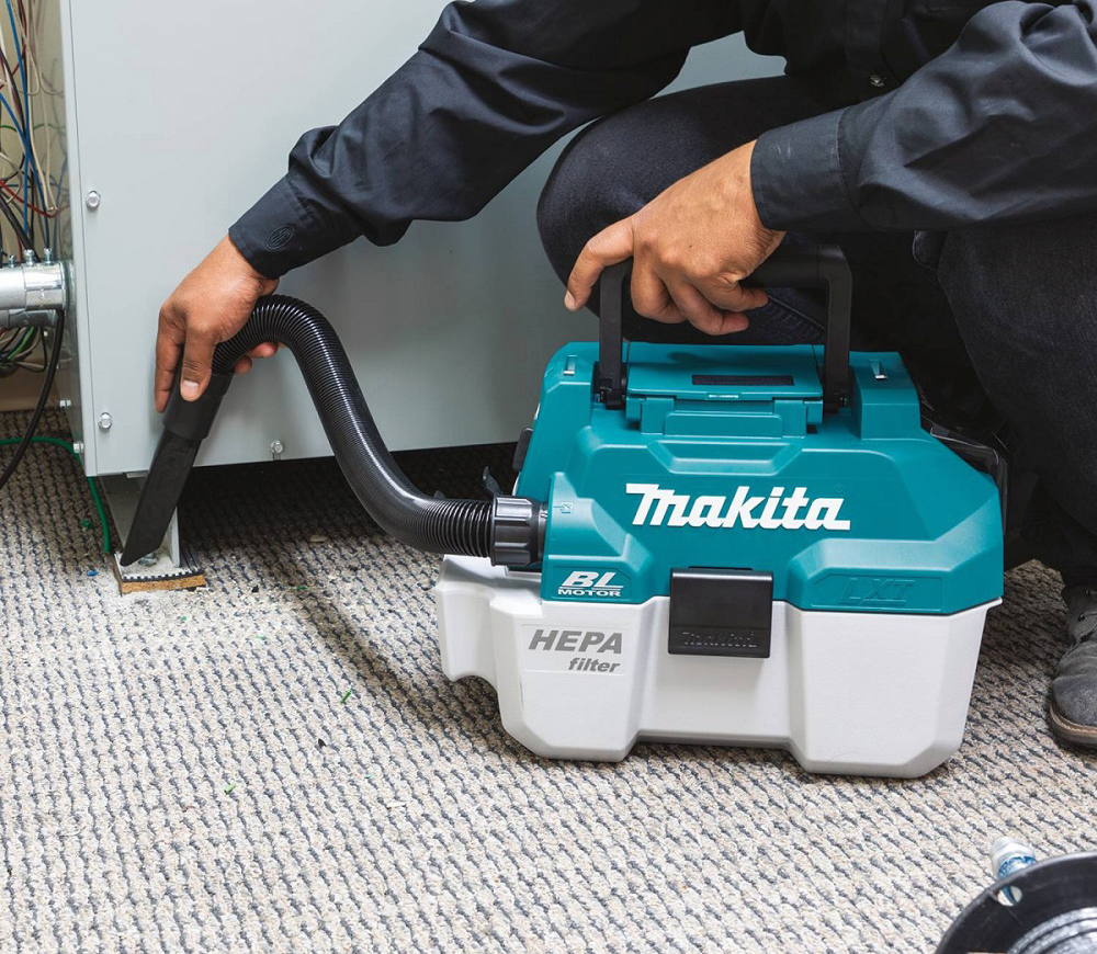 Aspirator industrial cu accumulator (fără bat) MAKITA 18V DVC750LZ 67mbar 7.5L photo 6