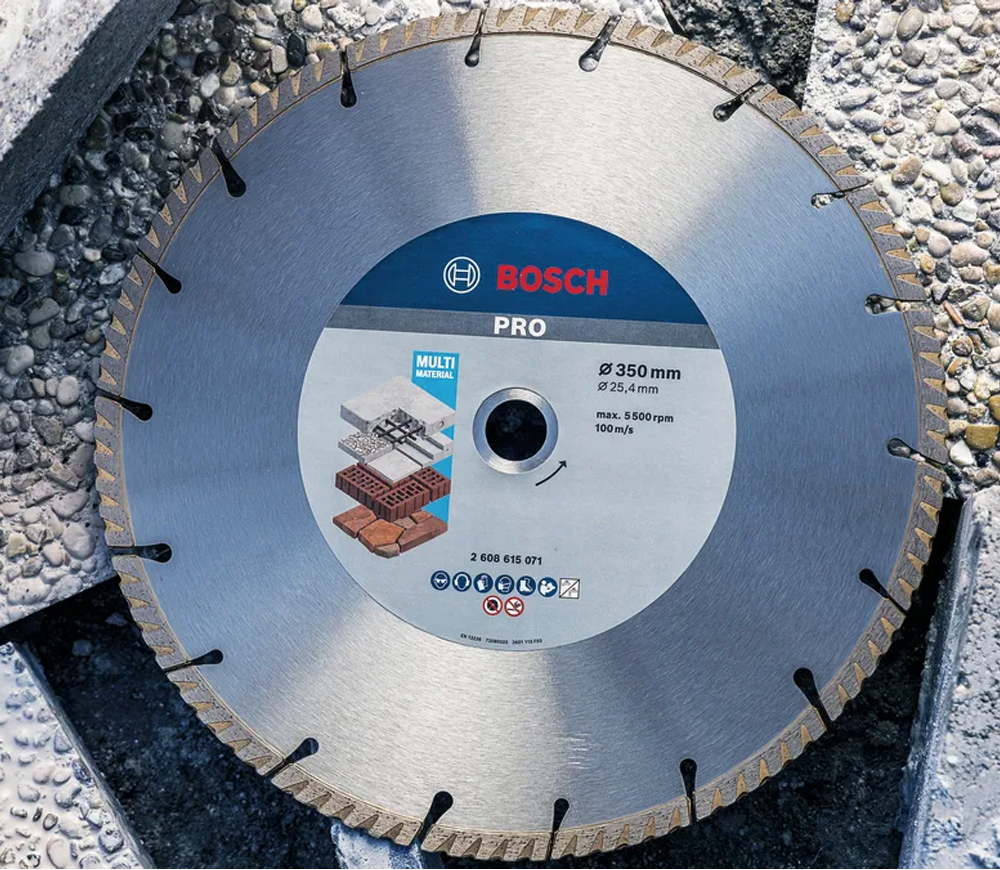 Disc de tăiat cu diamant BOSCH PRO Multi Material 400mm Segmentat Multimaterial photo 2