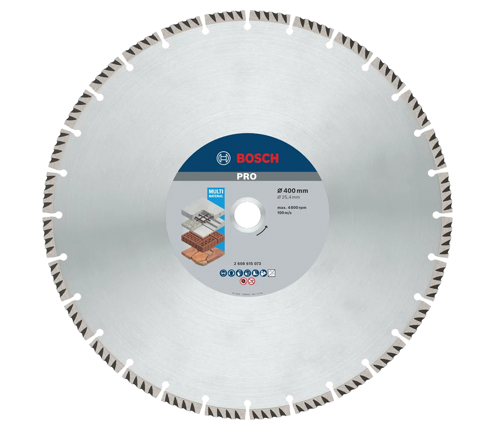 Disc de tăiat cu diamant BOSCH PRO Multi Material 400mm Segmentat Multimaterial photo