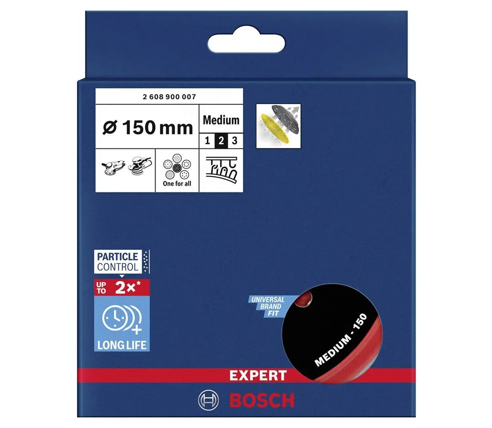 Suport pentru discuri de șlefuit BOSCH ultihole Backing Pad Universal 150mm photo 0