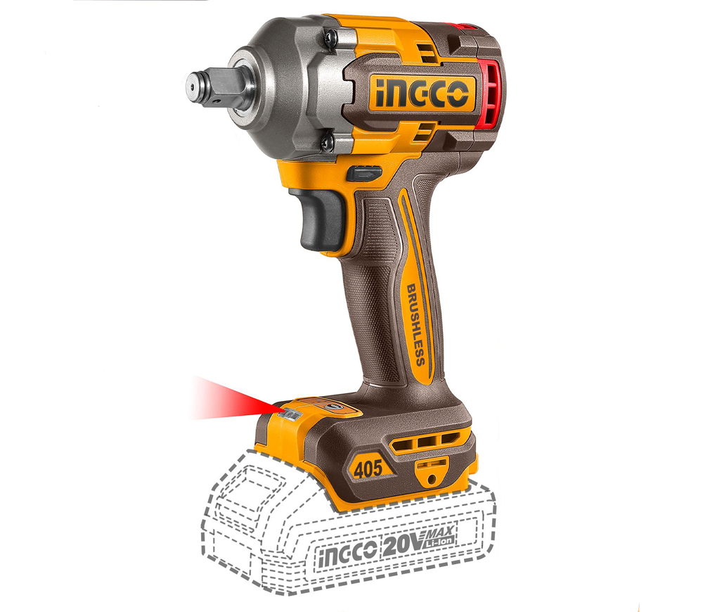 Mașină de înșurubat cu impact cu acumulator INGCO COSLI23056 20V 2Ah 555Nm photo