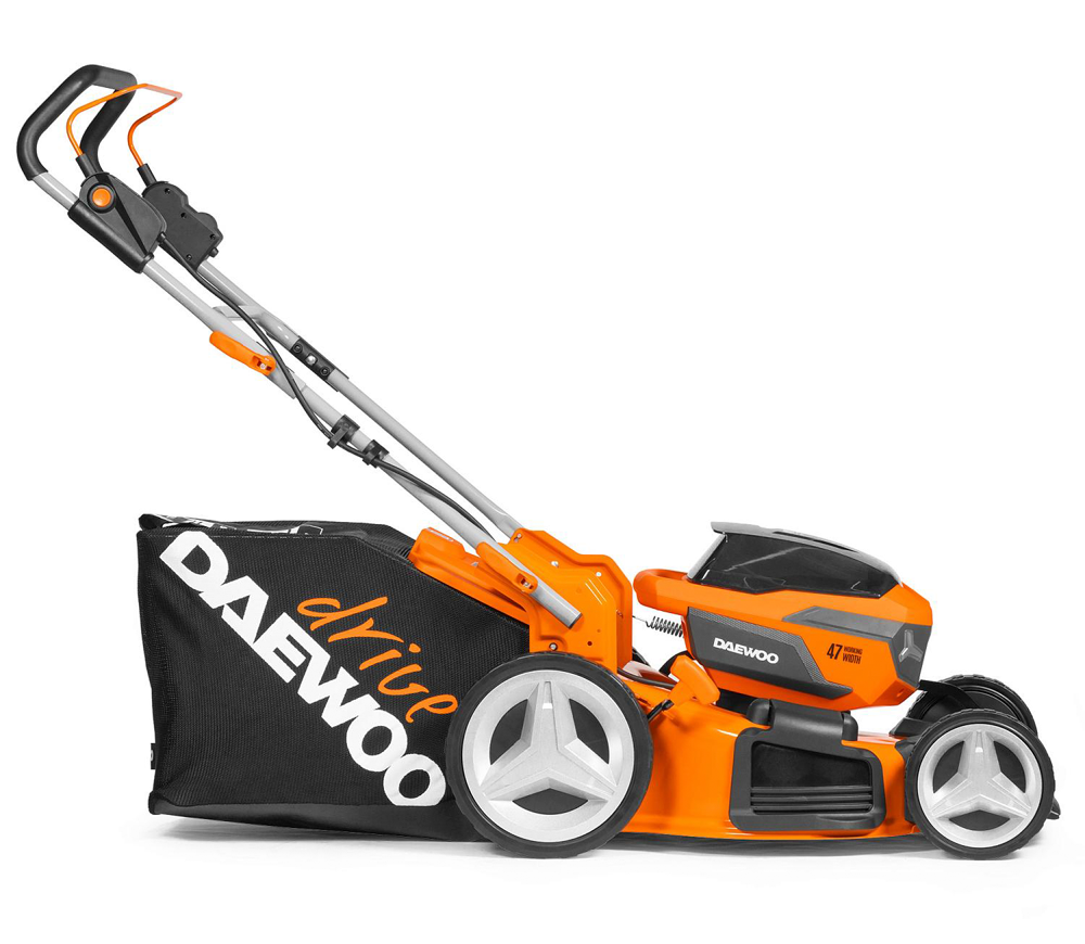 Mașină de tuns gazonul cu acumulator DAEWOO DLM 5042Li SET 470mm 2x21V 4Ah photo 2
