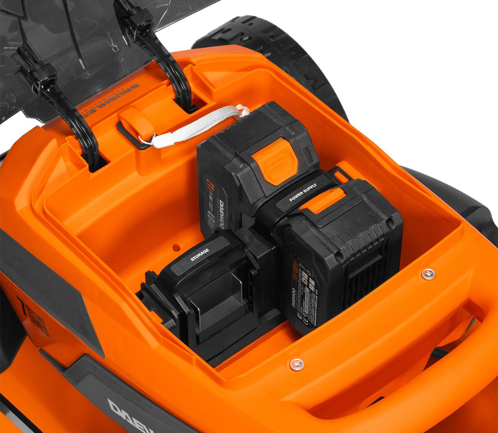Mașină de tuns gazonul cu acumulator DAEWOO DLM 5042Li SET 470mm 2x21V 4Ah photo 4