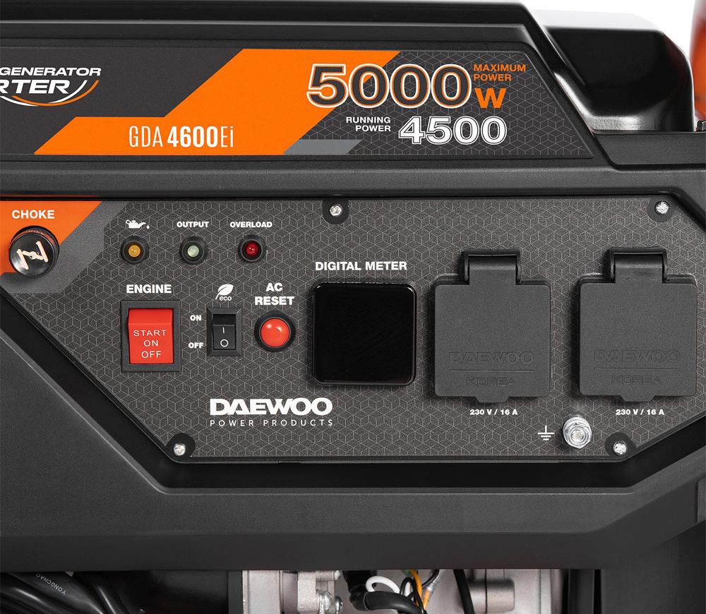 Generator electric DAEWOO GDA 4600Ei 5kw Benzină Invertor photo 7