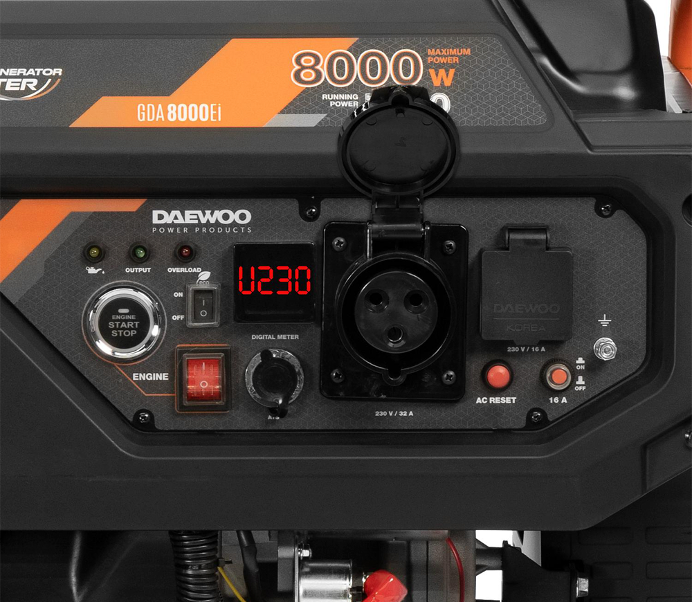 Generator electric DAEWOO GDA 8000Ei 8kw Benzină Invertor photo 7