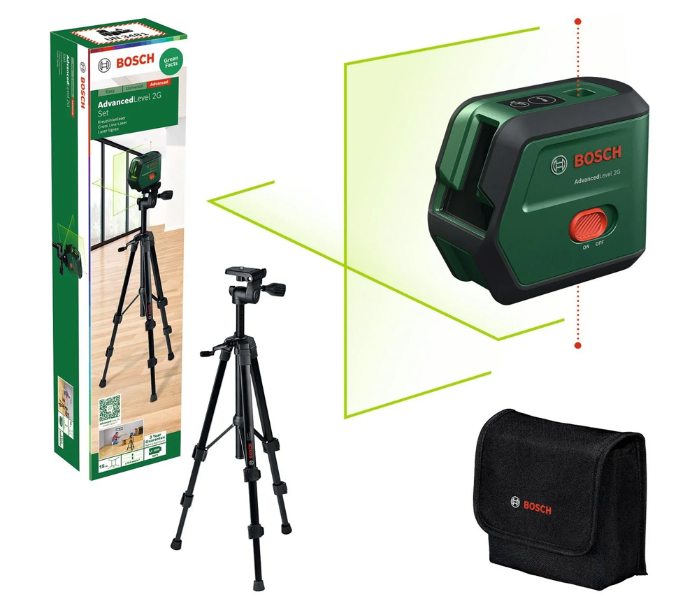 Nivelă cu laser BOSCH AdvancedLevel 2G Set 0603663G01 2fascicole 15m photo