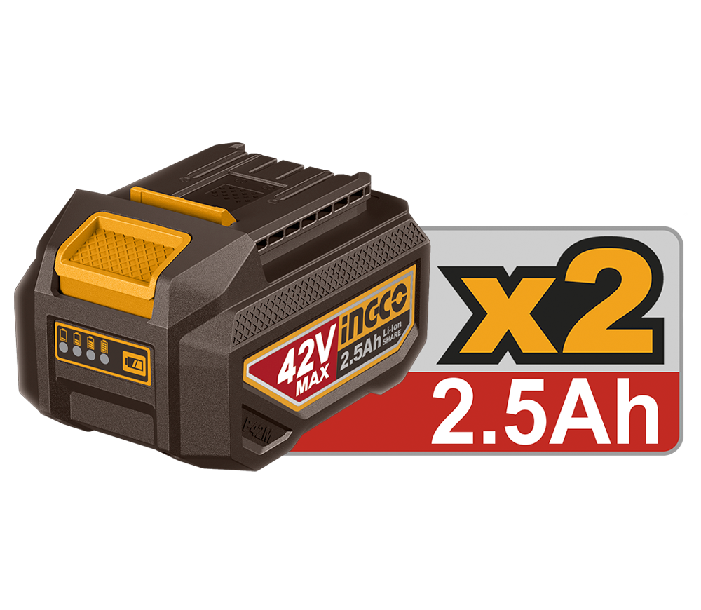 Перфоратор аккумуляторный INGCO CRHLI422882 4.5Дж 42В 2.5Ач photo 3