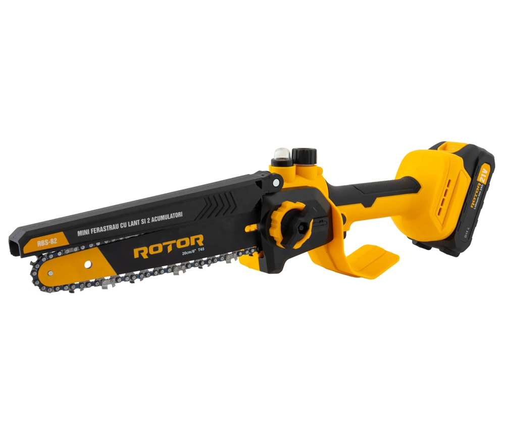 Fierăstrău cu lanț cu acumulator ROTOR RBS-82 200mm 21V 2Ah photo 4