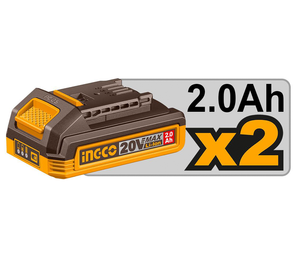 Suflantă cu acumulator INGCO CABLI204282 8500l/min 20V 2Ah photo 2