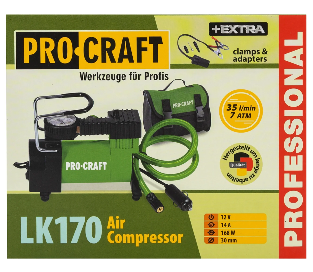 Compresor auto ProCraft LK170 120w 7bar 35l/min photo 6