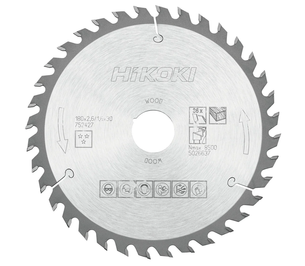 Disc pentru fierastrau electric HIKOKI 752427 180mm 1.6mm Lemn photo