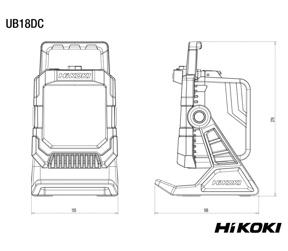 Фонарь строительный аккумуляторный Solo HIKOKI UB18DCW4Z 4000лм 18В photo 5