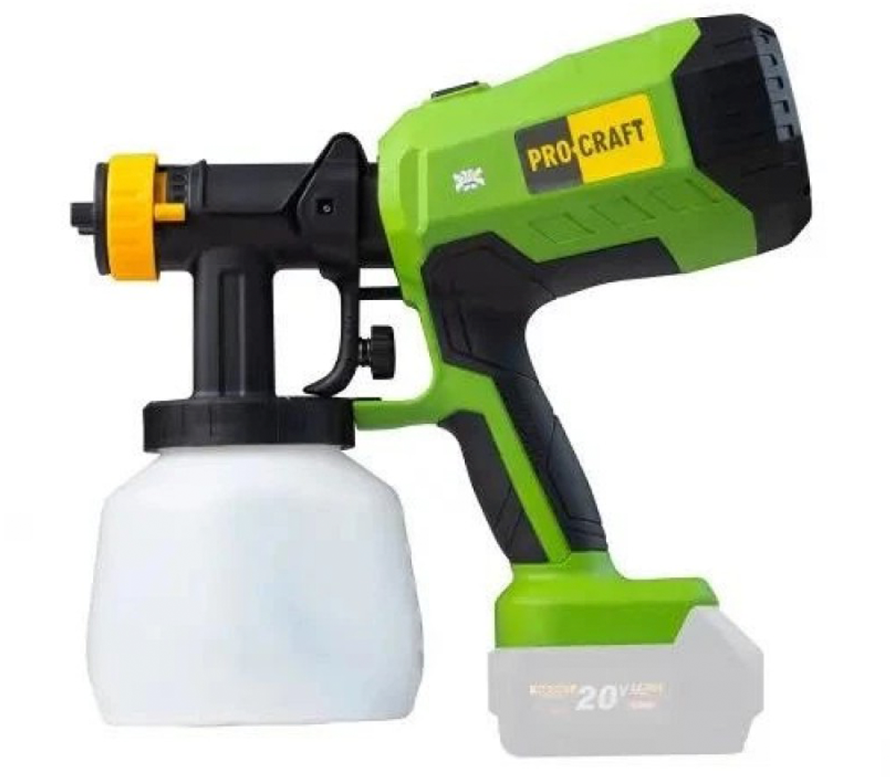 Pulverizator de vopsea fără fir (fără bat) ProCraft PSE40 20V photo 0