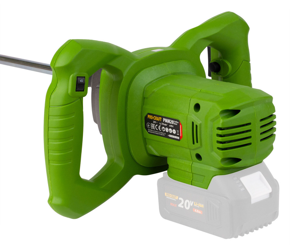 Mașină de amestecat mortar cu acumulator (fără bat) ProCraft PMM20 20V photo 1