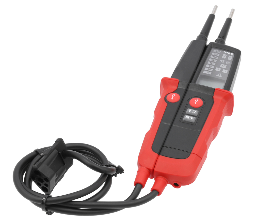 Tester bipolar de tensiune cu test RCD YATO YT28330 6/1000V photo 0