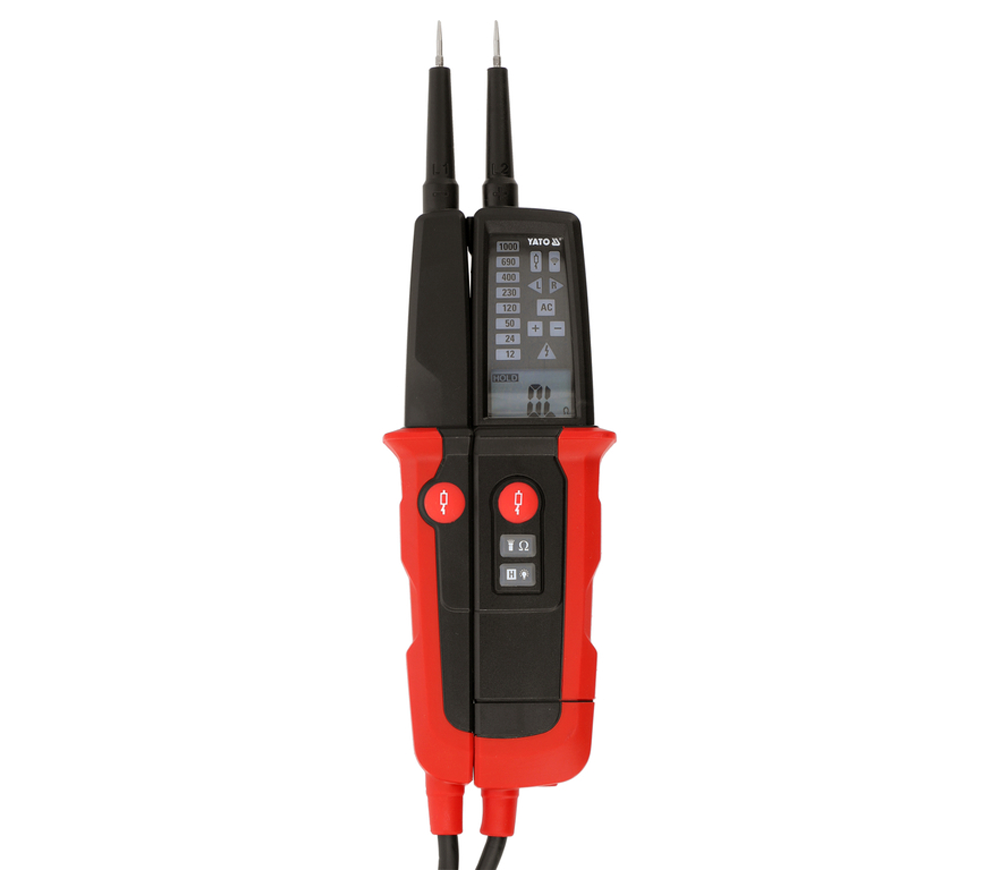 Tester bipolar de tensiune cu test RCD YATO YT28330 6/1000V photo