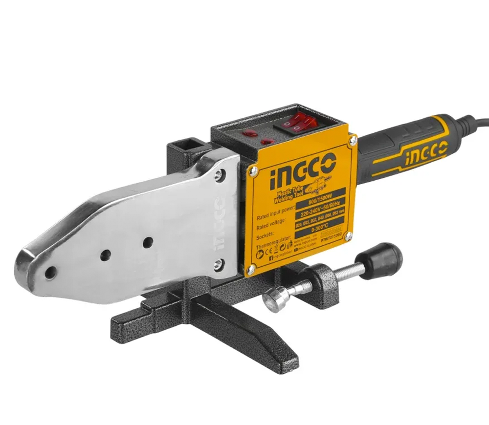 Aparat de lipit tevi din polipropilena INGCO PTWT215002 1500w 20/25/32/40/50/63mm photo 0