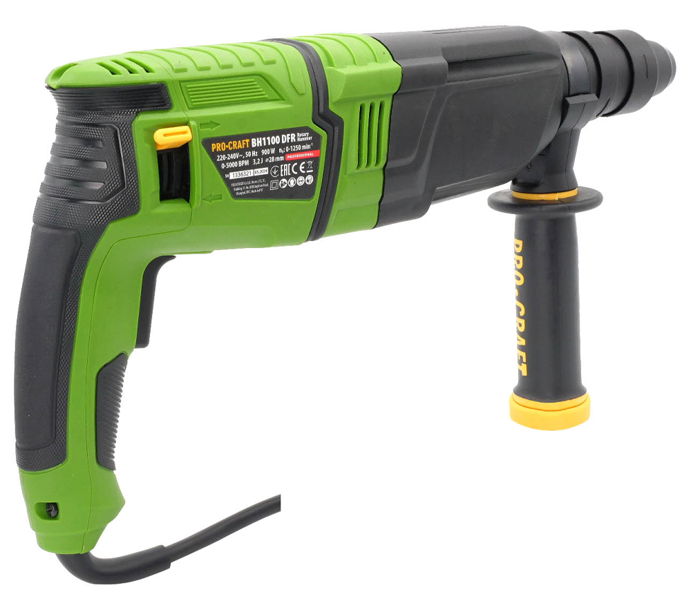 Ciocan rotopercutor ProCraft BH1100DFR 900w SDS-Plus/Fixare rapidă photo 5