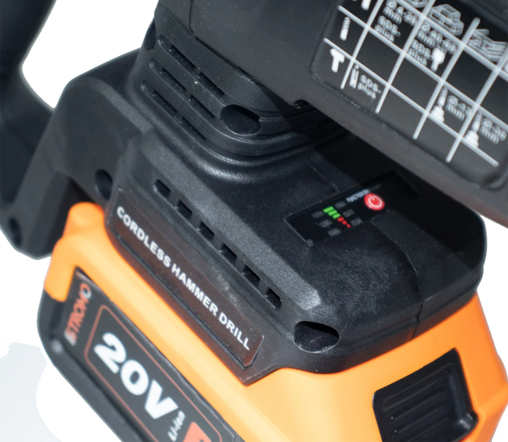 Ciocan rotopercutor cu acumulator STROMO AHA20 1.7J 20V 4Ah photo 2