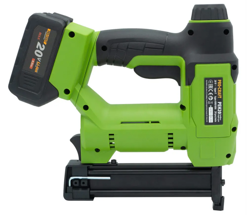 Capsator cu acumulator (fără bat) ProCraft PEH20 20bat/min 20V photo 2