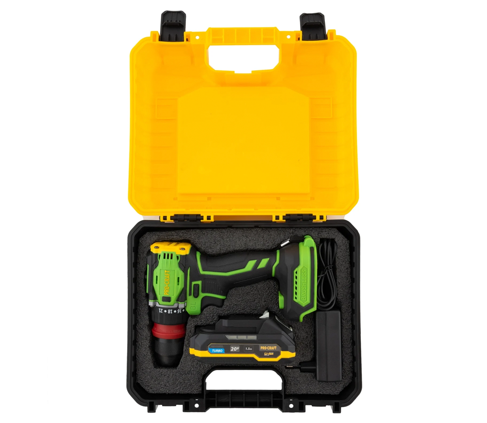 Mașină de &icirc;nșurubat cu acumulator ProCraft PA18Pro DFR 20V 1.5Ah photo 6