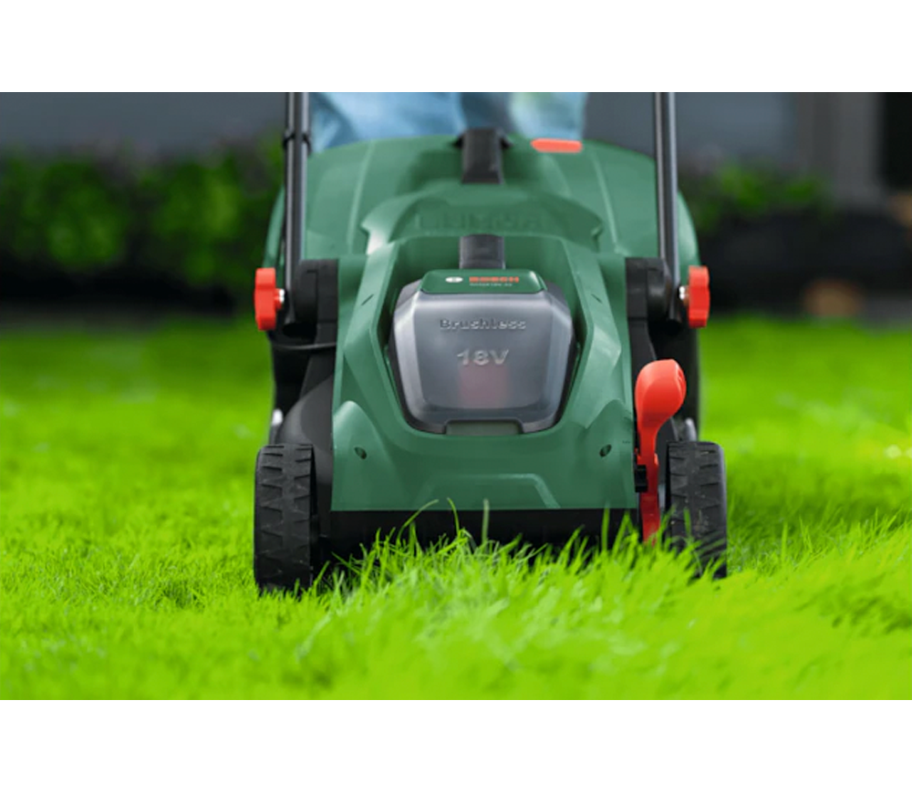 Mașină de tuns gazonul cu acumulator BOSCH ROTAK18V-32 320mm 18V 4Ah photo 4