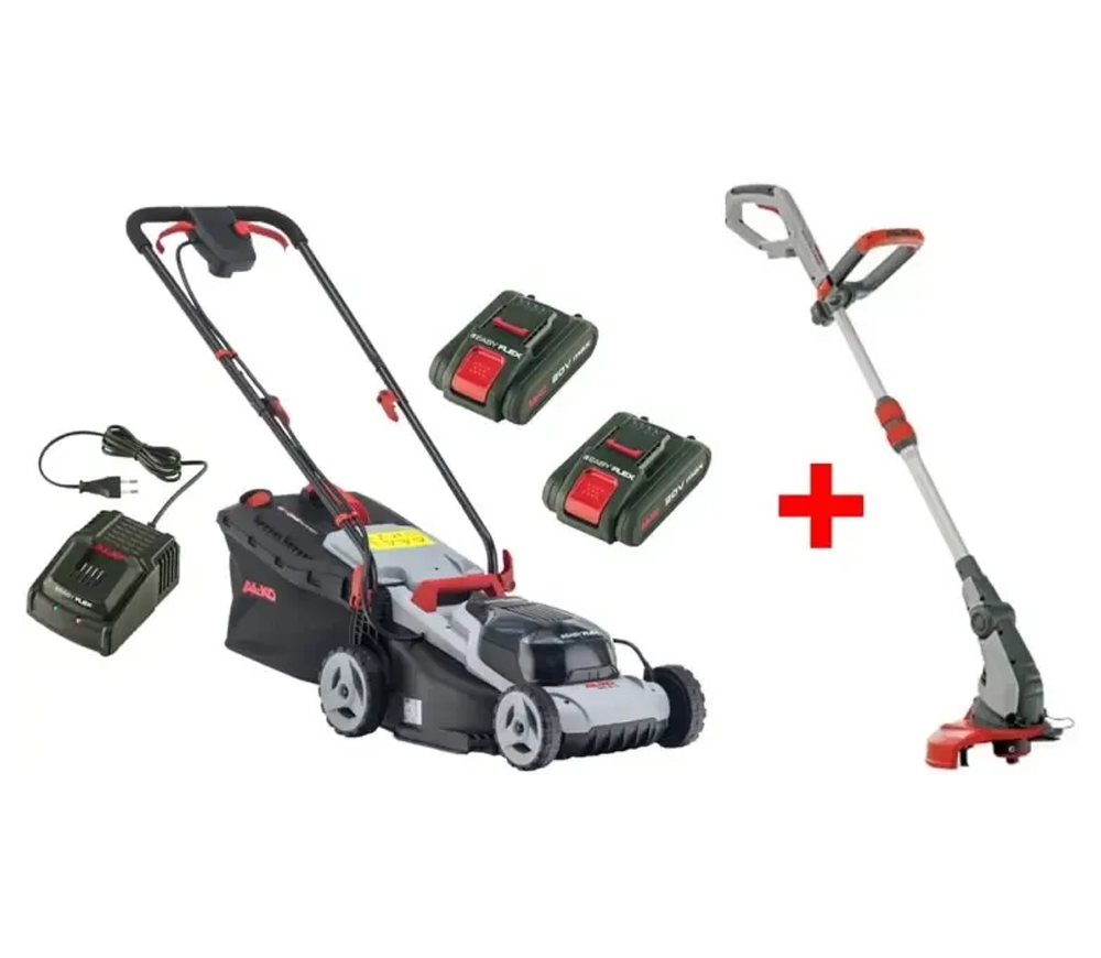 Комплект аккумуляторная газонокосилка и триммер AL-KO 34.8 Li Easy Flex + GT 2025 340мм 20В 2.5Ач photo