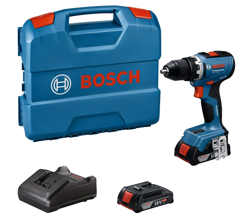 Mașină de înșurubat cu percuție cu acum. BOSCH PRO GSB 18V-65 18V 2Ah photo