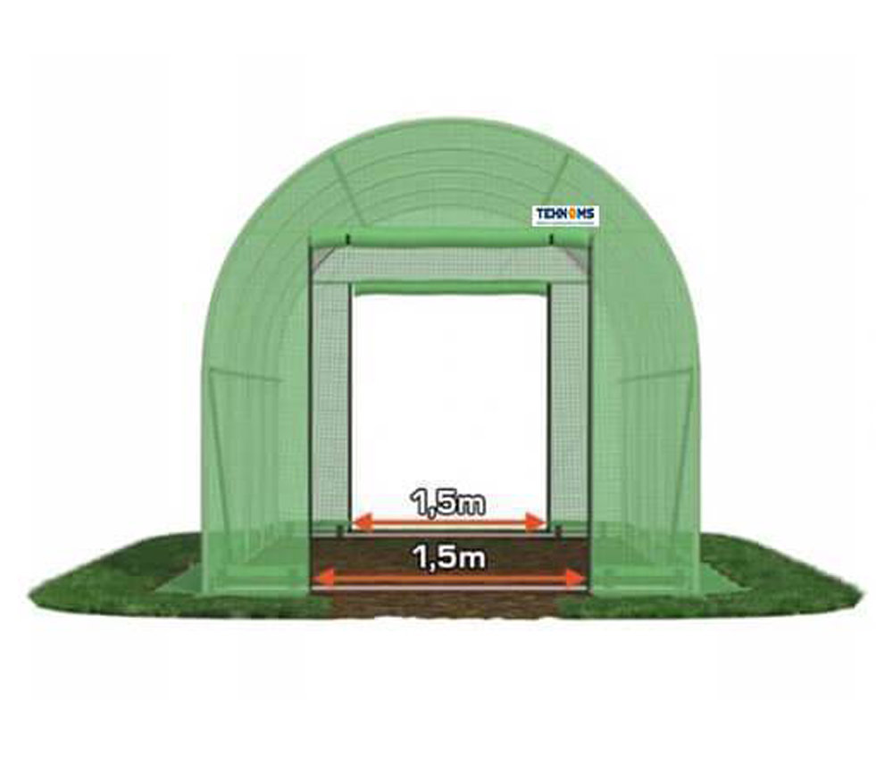 Seră arcuită TEHNO-MS 6x4x2.5 mm 24m² Verde photo 0