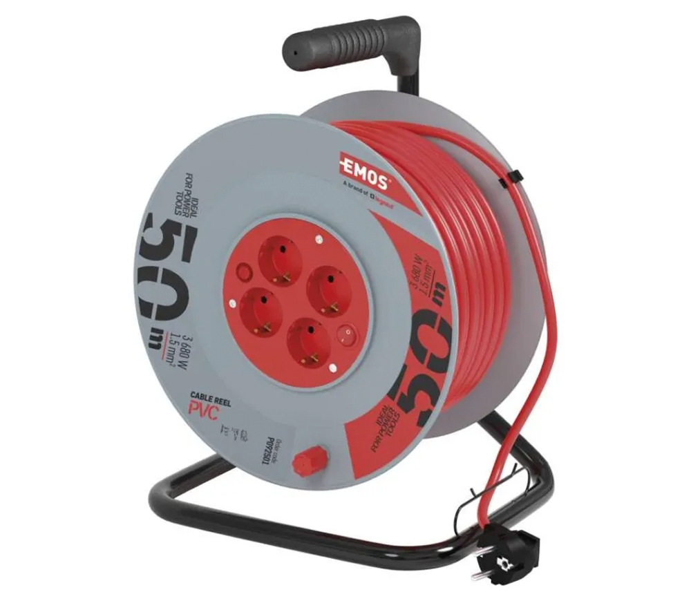 Prelungitor cu tambur 50m 1-16A EMOS P09250 photo