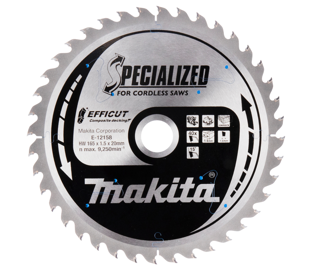 Пильный диск MAKITA E-12158 165мм 1.5мм Дерево photo